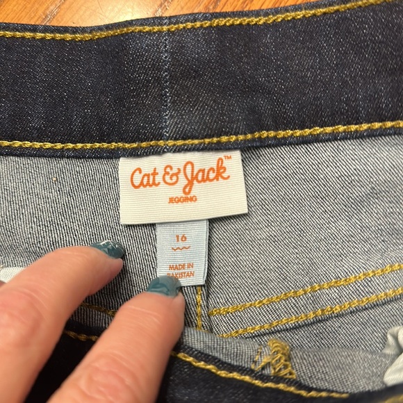 Cat & Jack - Girls Dark Blue, Pull-On, Jegging with 5 functional Pockets - Picture 10 of 12